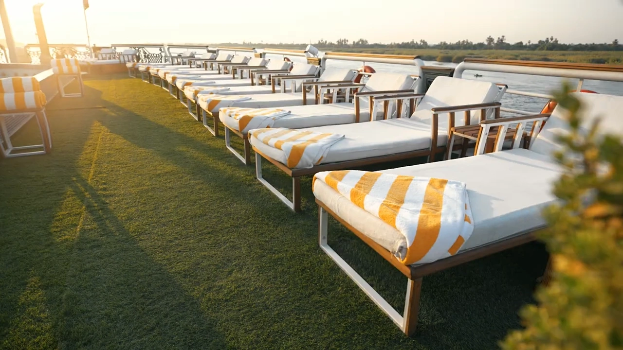Sun deck of the Sonesta St. George I Nile Cruise Ship Nile cruise